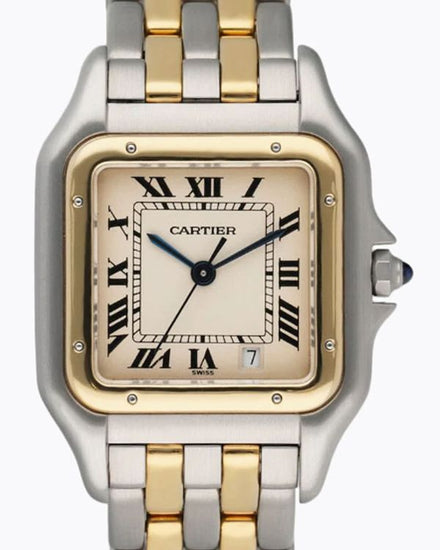 Cartier Panthère De Cartier 27MM Quartz Off-White Dial Two-Tone Bracelet (83083242)