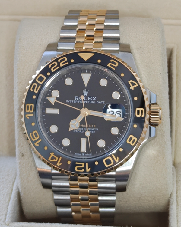 2024 Rolex GMT-Master II "Bumblebee" 40MM Black Dial Two-Tone Jubilee Bracelet (126713GRNR)