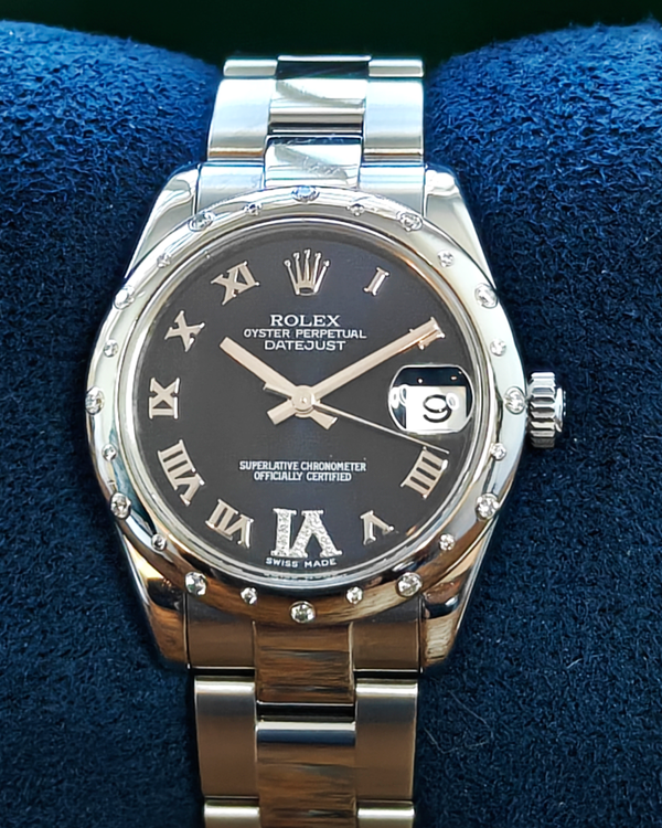 2013 Rolex Datejust 31MM Blue Dial Oyster Bracelet (178344)