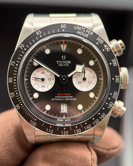 2021 Tudor Black Bay Chrono 41MM Black Dial Steel Bracelet (79360N)