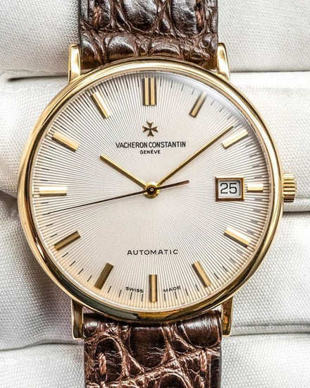 Vacheron Constantin Patrimony 35MM White Dial Aftermarket Leather Strap (42002/000J-9021)