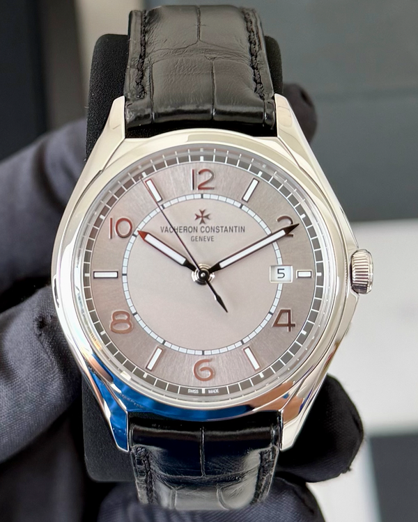 2021 Vacheron Constantin Fiftysix 40MM Silver Dial Leather Strap (4600E/000A-B442)