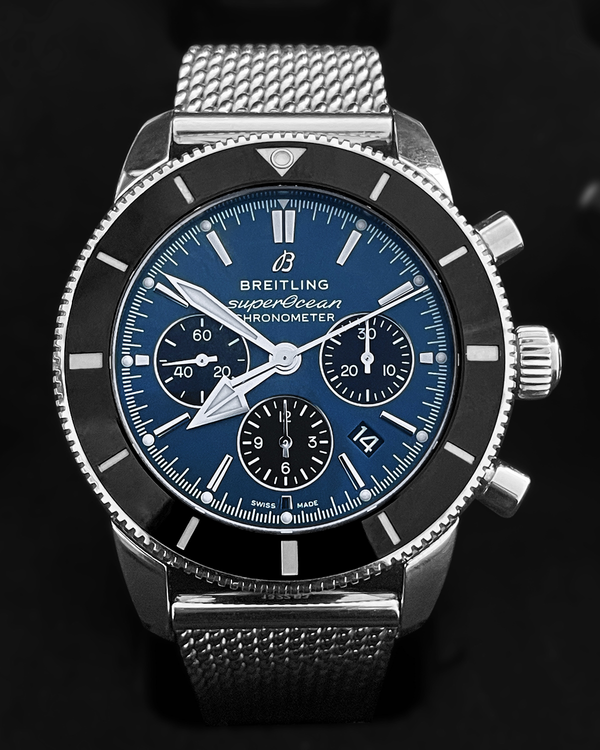 Breitling Superocean Heritage II 44MM Blue Dial Steel Bracelet (AB0162121C1A1)