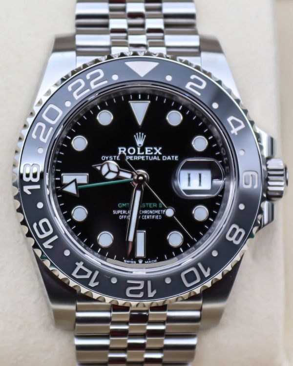 2024 Rolex GMT-Master II "Bruce Wayne" 40MM Black Dial Jubilee Bracelet (126710GRNR)