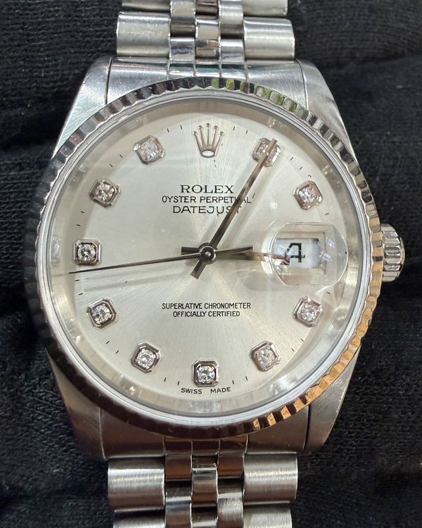 Rolex Datejust 36MM Silver Dial Jubilee Bracelet (16234)