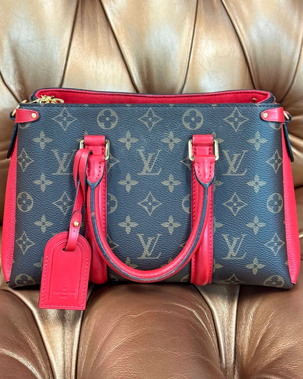 Louis Vuitton Accessories Soufflot BB 7.1 x 4.9 x 5.5 x 11.2IN Steel Hardware Leather Strap (M44818)