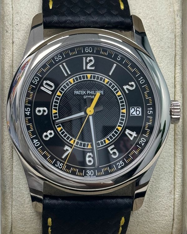 2024 Patek Philippe Calatrava 40MM Black Dial Leather Strap (6007G-001)