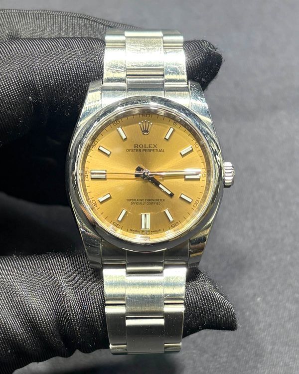 Rolex Oyster Perpetual 36MM White Grape Dial Oyster Bracelet (116000)