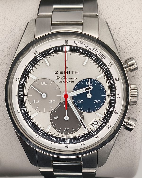 Zenith El Primero 38MM Silver Dial Steel Bracelet (03.3200.3600/69.M3200)