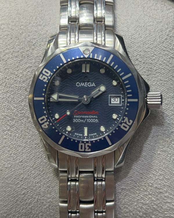 2010 Omega Seamaster Diver 300M 28MM Quartz Blue Dial Steel Bracelet (2224.80.00)