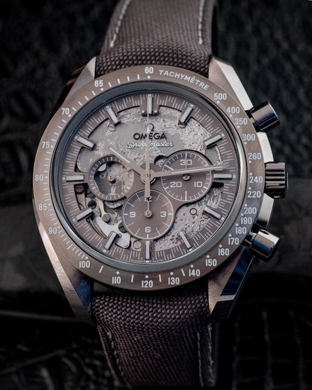 2026 Omega Speedmaster Dark Side of the Moon "Grey Side of the Moon" 44.25MM Grey Dial Leather Strap (310.92.44.50.06.001)
