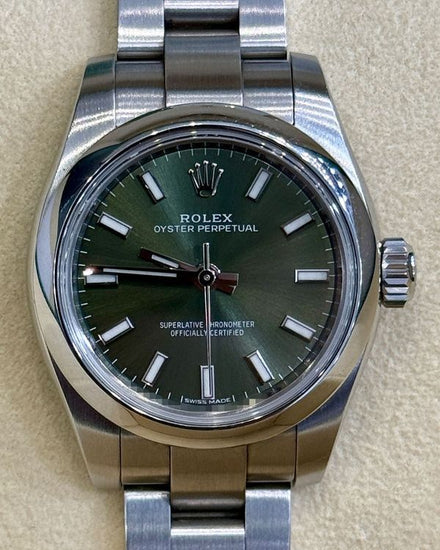 2019 Rolex Oyster Perpetual 26MM Green Dial Oyster Bracelet (176200)