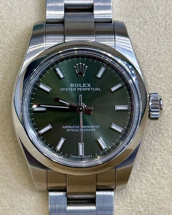 2019 Rolex Oyster Perpetual 26MM Green Dial Oyster Bracelet (176200)