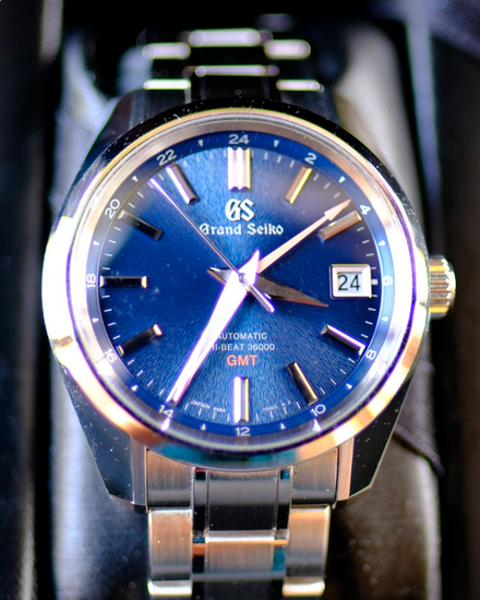 2022 Grand Seiko Heritage Boutique Edition 40MM Blue "Mt. Iwate” Dial Steel Bracelet (SBGJ235)