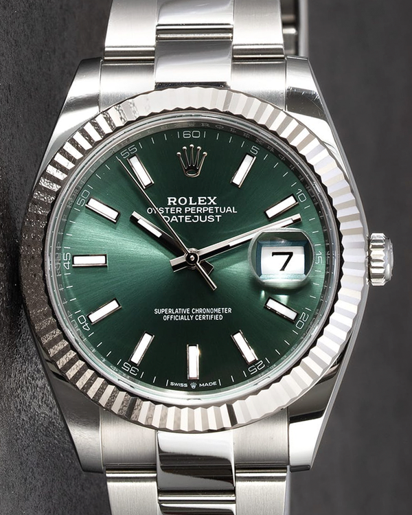 2024 Rolex Datejust 41MM Mint Green Dial Oyster Bracelet (126334)