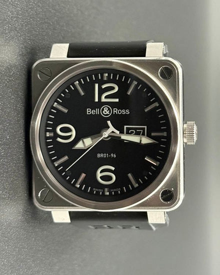 2025 Bell & Ross BR 01 96 Grande Date 46MM Black Dial Rubber Strap (BR01-96-S)