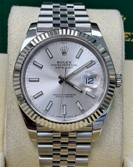 2023 Rolex Datejust 41MM Silver Dial Jubilee Bracelet (126334)