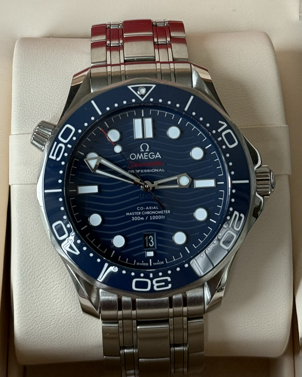 Omega Seamaster Diver 300M 42MM Blue Dial Steel Bracelet (210.30.42.20.03.001)