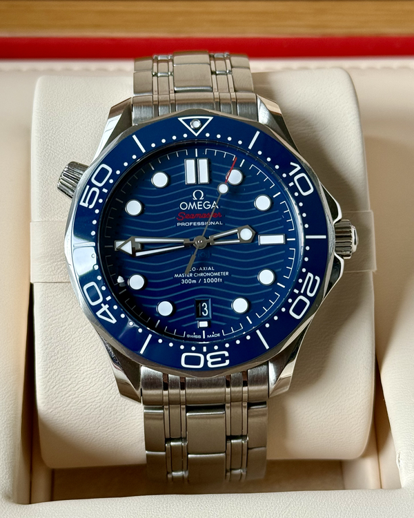 Omega Seamaster Diver 300M 42MM Blue Dial Steel Bracelet (210.30.42.20.03.001)