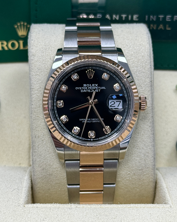 2022 Rolex Datejust 36MM Black Dial Two-Tone Oyster Bracelet (126231)