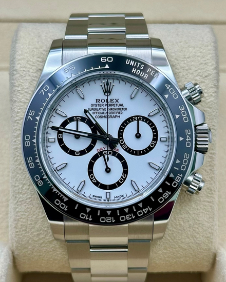 2025 Rolex Cosmograph Daytona "Panda" 40MM White Dial Oyster Bracelet (126500LN)