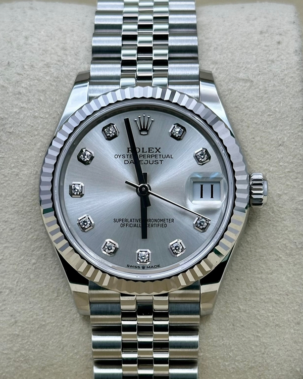 2025 Rolex Datejust 31MM Silver Dial Jubilee Bracelet (278274)
