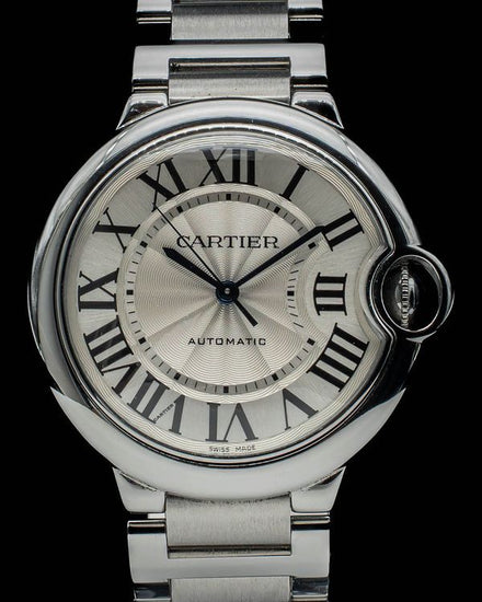2017 Cartier Ballon Bleu 36MM Silver Dial Steel Bracelet (W6920046)