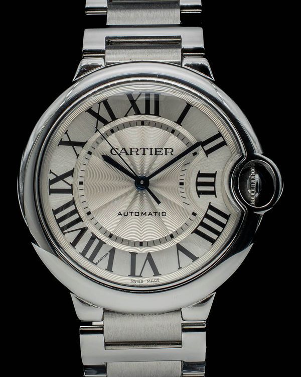 2017 Cartier Ballon Bleu 36MM Silver Dial Steel Bracelet (W6920046)