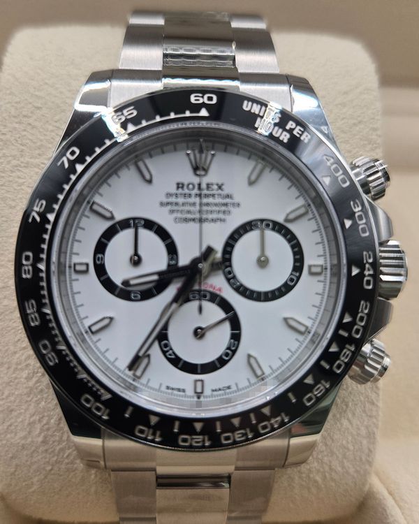 2024 Rolex Cosmograph Daytona "Panda" 40MM White Dial Oyster Bracelet (126500LN)