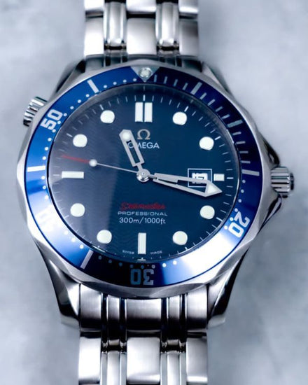 2014 Omega Seamaster Diver 300M 36MM Quartz Blue Dial Steel Bracelet (2221.80.00)