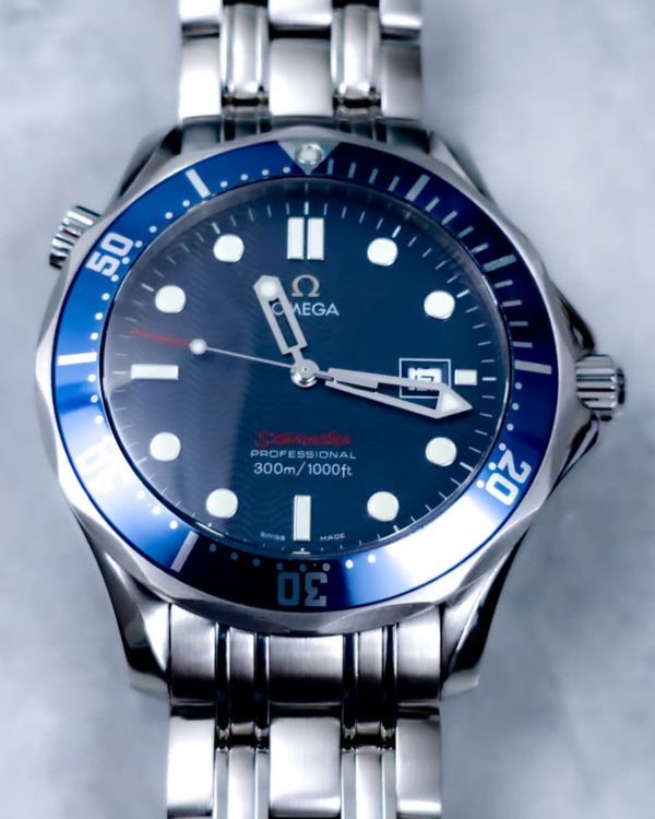 2014 Omega Seamaster Diver 300M 36MM Quartz Blue Dial Steel Bracelet (2221.80.00)