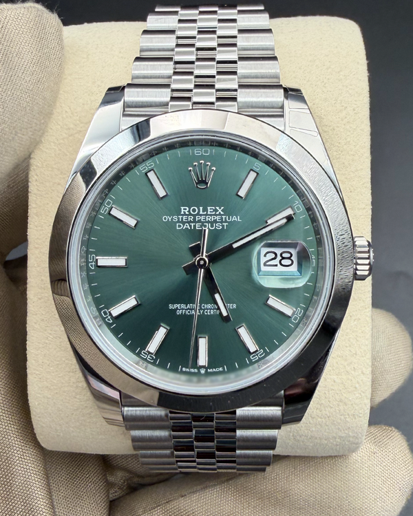 2026 Rolex Datejust 41MM Green Dial Jubilee Bracelet (126300)