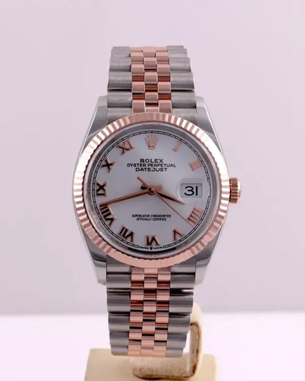 2022 Rolex Datejust 36MM White Dial Two-Tone Jubilee Bracelet (126231)