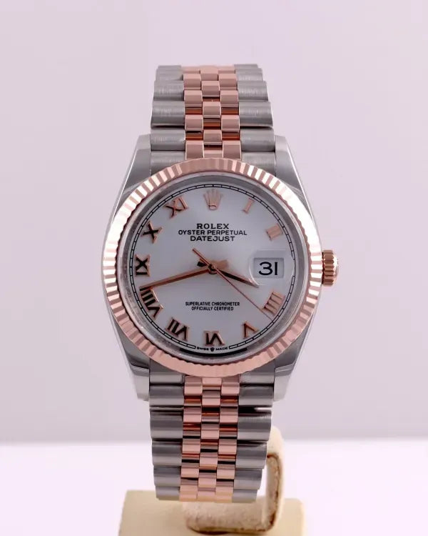 2022 Rolex Datejust 36MM White Dial Two-Tone Jubilee Bracelet (126231)