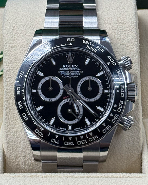 2024 Rolex Cosmograph Daytona 40MM Black Dial Oyster Bracelet (126500LN)