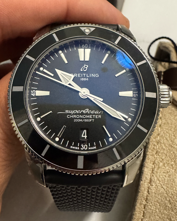 2025 Breitling Superocean Heritage II S.E. 44MM Black Dial Rubber Strap (AB2030)