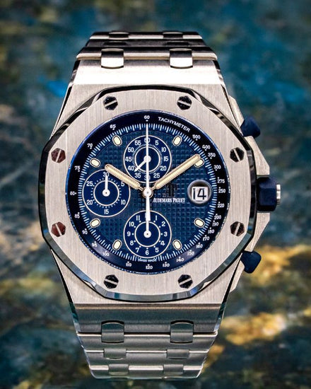 2021 Audemars Piguet Royal Oak Offshore Chronograph "Blue Beast - 25th Anniversary" S.E. 42MM Blue Dial Steel Bracelet (26237ST.OO.1000ST.01)