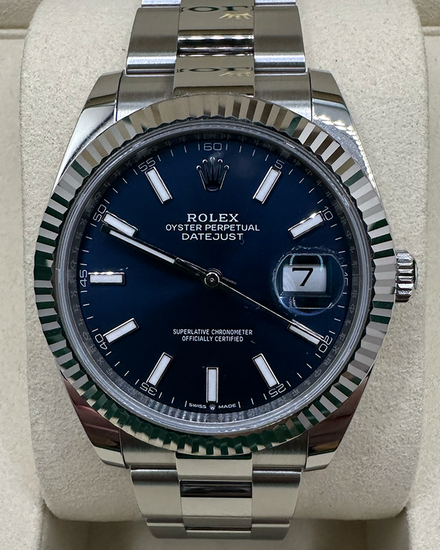 No Reserve - 2026 Rolex Datejust 41MM Blue Dial Oyster Bracelet (126334)