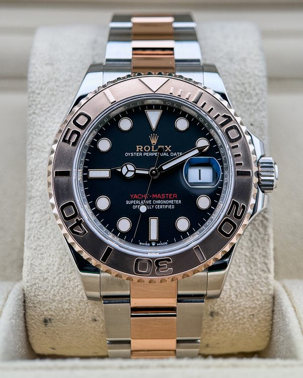 No Reserve - 2022 Rolex Yacht-Master 40MM Black Dial Two-Tone Oyster Bracelet (126621)