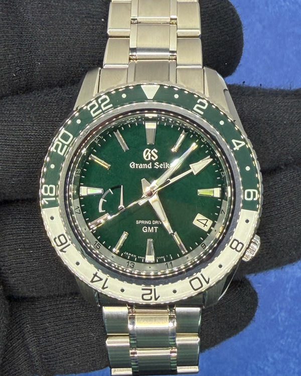 No Reserve - 2023 Grand Seiko Sport GMT 44MM Green Dial Steel Bracelet (SBGE295G)