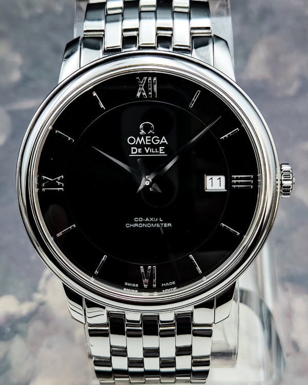 2022 Omega De Ville Prestige 39.5MM Black Dial Steel Bracelet (424.10.40.20.01.001)