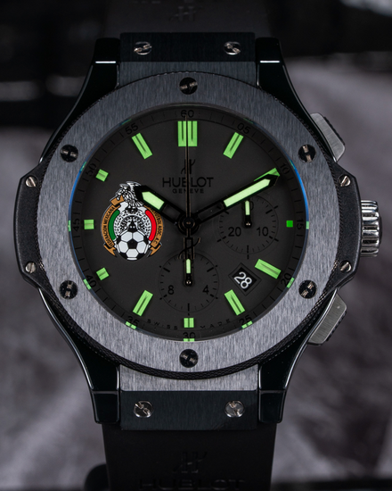 2007 Hublot Big Bang "Pride of Mexico" L.E. 44MM Black Dial Rubber Strap (301.CX.134.RX.MEX07)