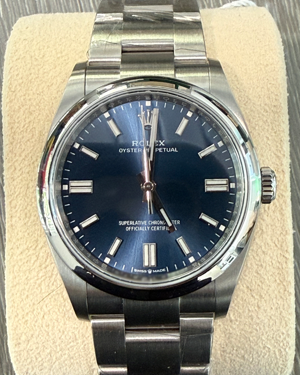 2021 Rolex Oyster Perpetual 36MM Blue Dial Oyster Bracelet (126000)