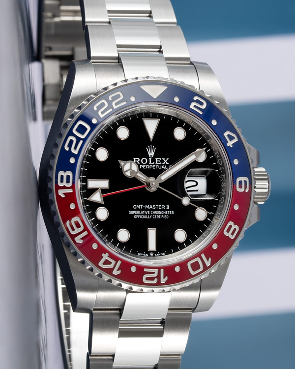 2025 Rolex GMT-Master II "Pepsi" 40MM Black Dial Oyster Bracelet (126710BLRO)