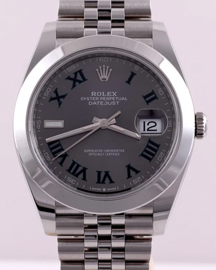 2023 Rolex Datejust  "Wimbledon" 41MM Slate Dial Jubilee Bracelet (126300)