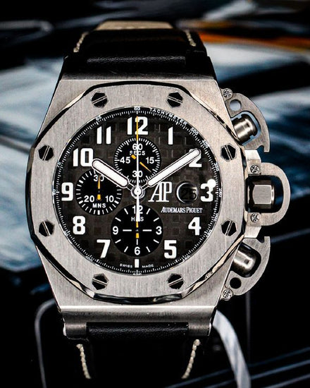 Audemars Piguet Royal Oak Offshore Chronograph "T3" L. E. 48MM Black Dial Leather Strap (25863TI.OO.A001CU.01)