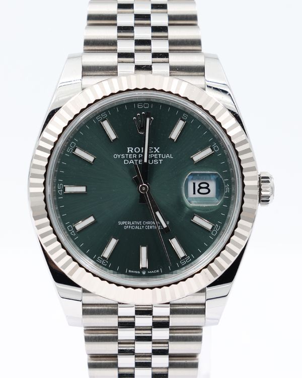 2025 Rolex Datejust 41MM Green Dial Jubilee Bracelet (126334)