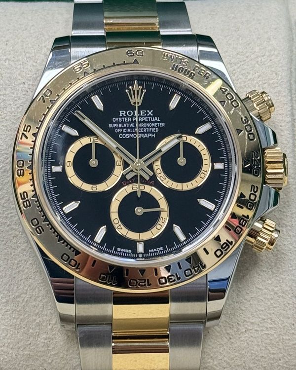 2025 Rolex Cosmograph Daytona 40MM Black Dial Two-Tone Oyster Bracelet (126503)