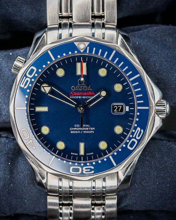 No Reserve - 2019 Omega Seamaster Diver 300M 41MM Blue Dial Steel Bracelet (212.30.41.20.03.001)