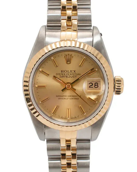 1991 Rolex Lady-Datejust 26MM Champagne Dial Two-Tone Jubilee Bracelet (69173)